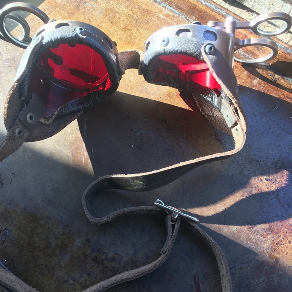 Steampunk Burning Man Aviator Inspector Goggles Cosplay Dystopian - Picture 3 of 14